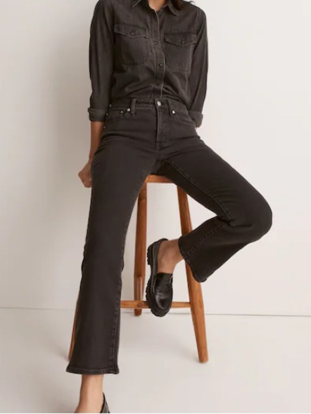 Madewell Mid-Rise Kick Out Jeans in Starkey Wash